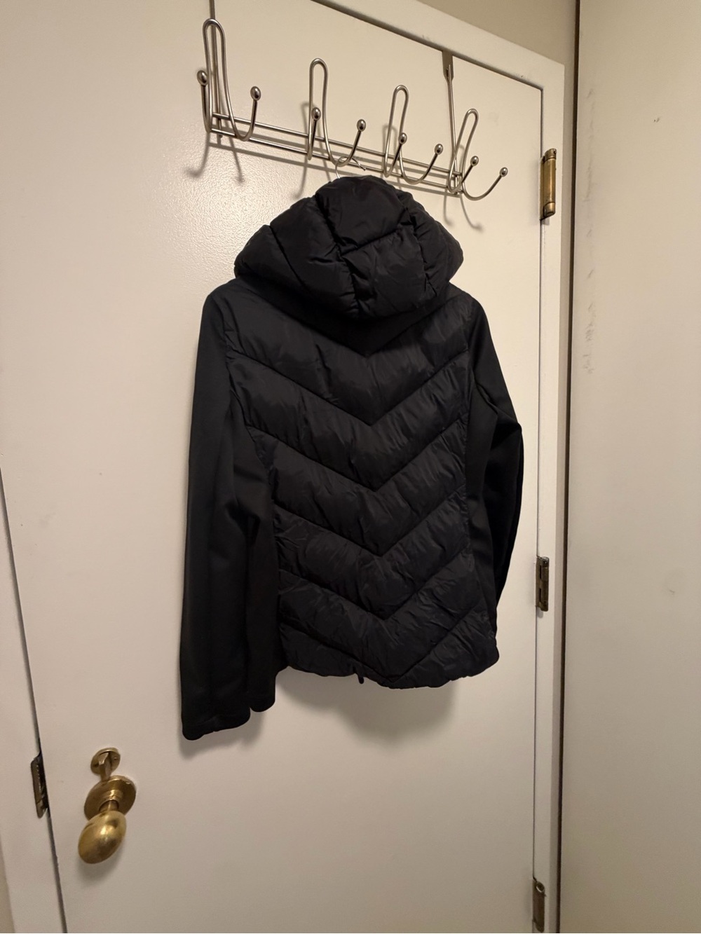 DKNY Black soft shell puffer jacket size medium M - Picture 14 of 16